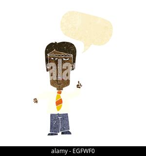 cartoon grumpy boss with speech bubble Stock Vector Image & Art - Alamy