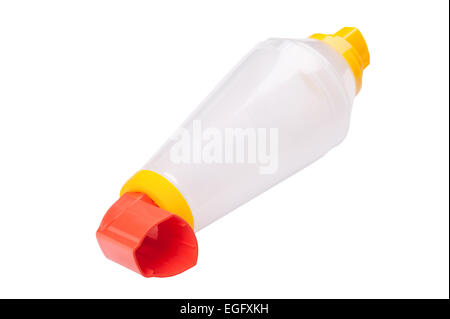 isolated object on white -  Asthma inhaler Stock Photo