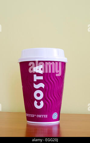 Costa Coffee Take away cups and carrier Stock Photo - Alamy