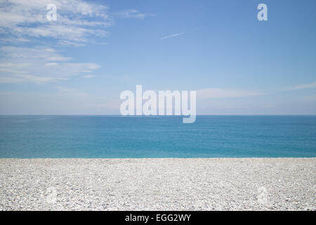 pebbled beach Stock Photo