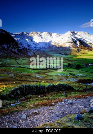 Mickleden and Wall End Farm Langdale Lake District Cumbria England UK ...