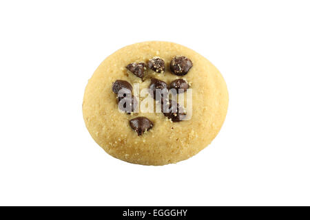 Chocolate Chip Cookies isolated on white background. Stock Photo