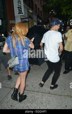 Lindsay Lohan out and about in New York City Featuring: Lindsay Lohan ...