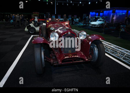 Alfa Romeo Monza race car from the early 1930s about to compete at ...