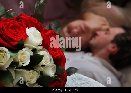 man, woman, lovers, he, she, passion, love, relationships, reciprocity, tenderness Stock Photo