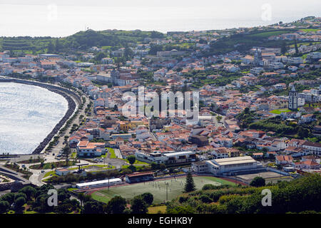 View from Miradouro de Nossa Senhora da Conceição, Horta, Faial, Azores, Portugal Stock Photo