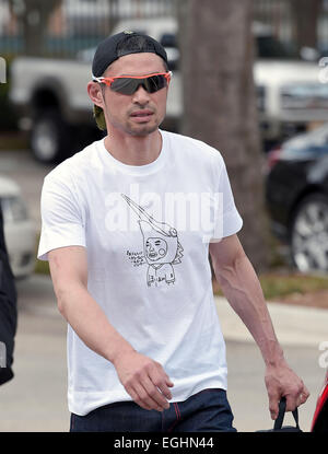 Jupiter, Florida, USA. 23rd Feb, 2015. Ichiro Suzuki (Marlins) MLB : Miami Marlins outfielder Ichiro Suzuki (51) arrives at the stadium prior to practice in Jupiter, Florida, United States . © AFLO/Alamy Live News Stock Photo