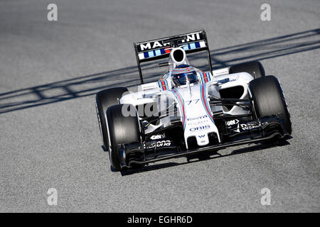 Circuit de Catalunya  Montmelo near Barcelona, Spain  19.-22.2.15, Formula One Tests - Valtteri Bottas (FIN), Williams FW37 Stock Photo