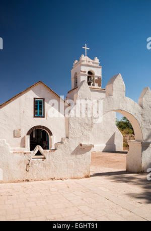 Iglesia de San Pedro, San Pedro de Atacama, Atacama Desert, El Norte Grande, Chile Stock Photo