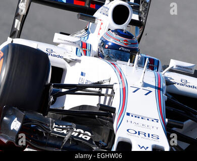 Circuit de Catalunya  Montmelo near Barcelona, Spain  19.-22.2.15, Formula One Tests - Valtteri Bottas (FIN), Williams FW37 Stock Photo