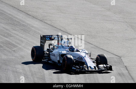 Circuit de Catalunya  Montmelo near Barcelona, Spain  19.-22.2.15, Formula One Tests - Valtteri Bottas (FIN), Williams FW37 Stock Photo