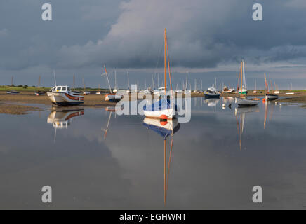 A view of Brancaster Staithe in North Norfolk Stock Photo