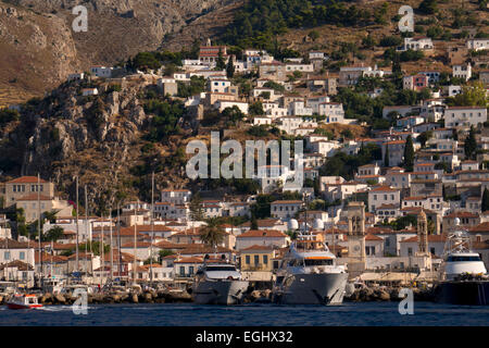 Island of Hydra, Argolida, Peloponnese, Greece Stock Photo