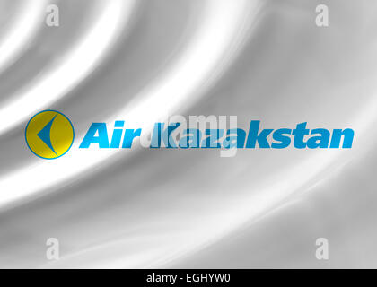 Air Kazakstan logo icon flag emblem symbol Stock Photo