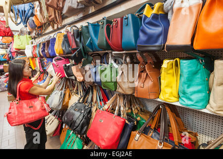 China, Hong Kong, Checkered Bags, full frame Stock Photo - Alamy