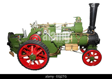 Model Steam Traction Engine Cut-out Stock Photo