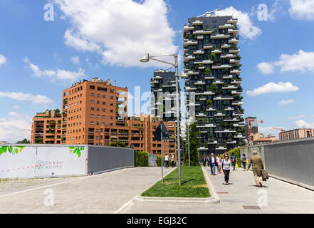 Italy, Lombardy, Milan, the vertical garden building Stock ...