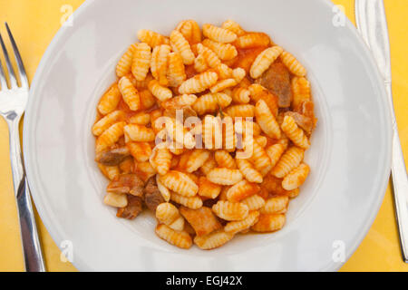 cavatelli, typical pasta, typical food, santa severina village, calabria, italy, europe Stock Photo