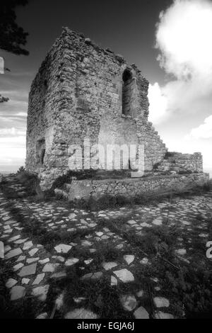 Rometta medieval castle in Sicily Stock Photo