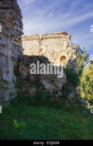 Rometta medieval castle in Sicily Stock Photo