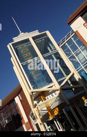 Cornhill Walk shopping centre, Bury St Edmunds, Suffolk, retail park Stock Photo