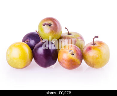 plum isolated on white background Stock Photo