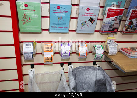 Post Office Counters leaflets & parcel & letter tracking stickers Stock ...