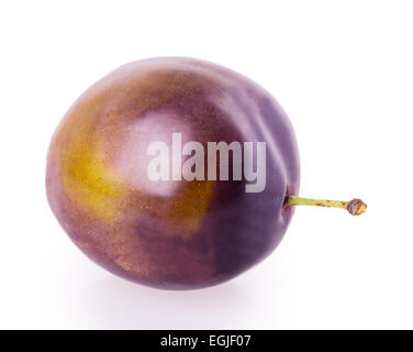 plum isolated on white background Stock Photo