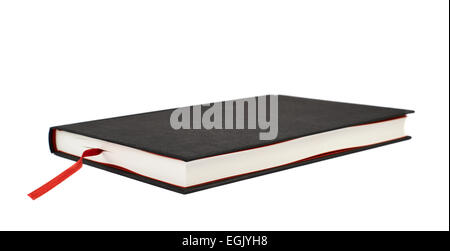 Black book with a red bookmark Stock Photo