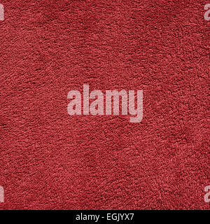 Dark red color towel cloth Stock Photo
