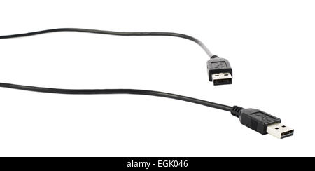 USB cable isolated Stock Photo