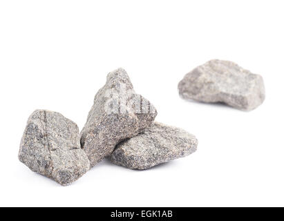 Multiple granite stones in front of single stone Stock Photo