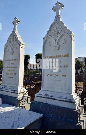 Charleville-Mézières (north-eastern France): poet Arthur Rimbaud's grave Stock Photo
