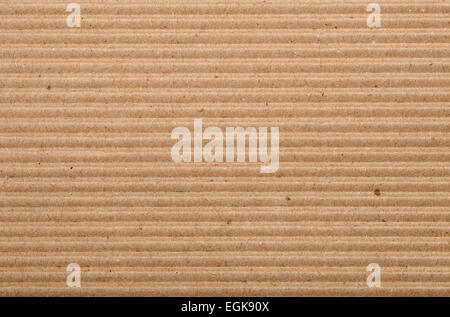 Horizontal  background of corrugated cardboard Stock Photo