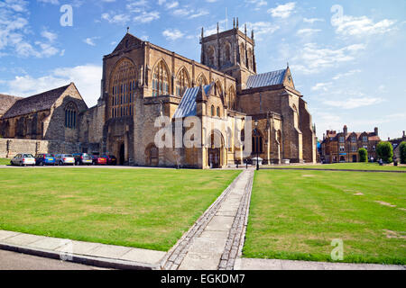 The Abbey Church of St Mary the Virgin in Sherborne, Dorset, England, UK Stock Photo
