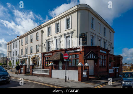the railway a closed pub in wrotham road gravesend Stock Photo