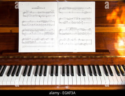 Piano lesson Stock Photo