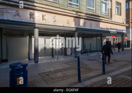 Closed down Marks and spencer store in New Road Gravesend. Stock Photo