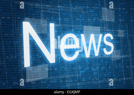 News word on digital background Stock Photo