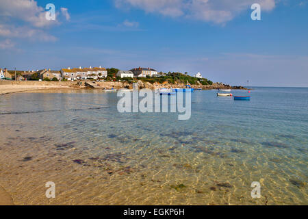 Old  Town Bay; St Mary's Isles of Scilly; UK Stock Photo