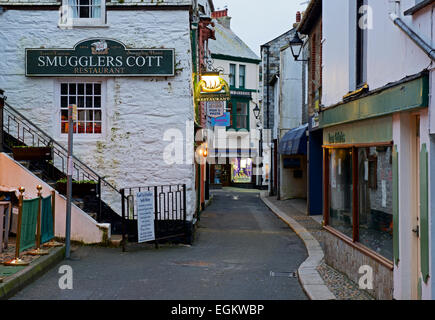 Street in Looe, Cornwall, England UK Stock Photo