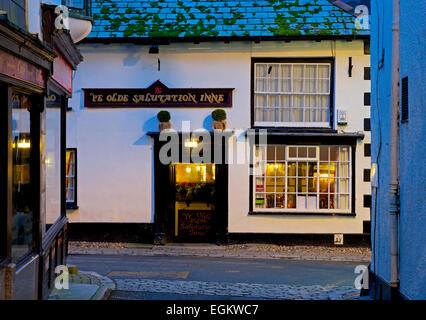 Ye Olde Salutation Inn, in Looe, Cornwall, England UK Stock Photo