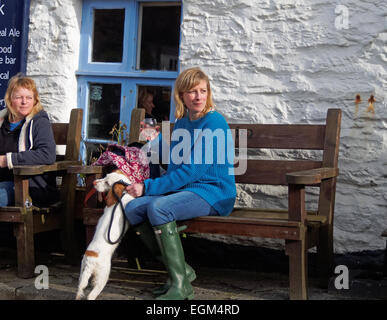 St Agnes, Trevaunanace Cove Stock Photo