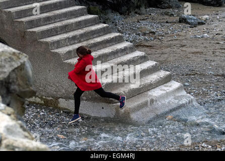 St Agnes, Trevaunanace Cove Stock Photo