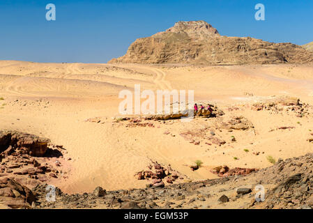 Entry to Colored Canyon in Sinai, Egypt. Coloured Canyon is a rock formation and dried riverbed on Sinai Peninsula in Egypt Stock Photo