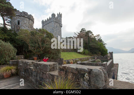 Glenveagh Castle at Glenveagh National Park, Co. Donegal, Ireland Stock Photo