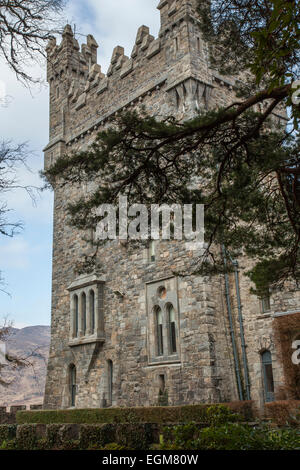 Glenveagh Castle at Glenveagh National Park, Co. Donegal, Ireland Stock Photo