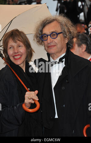 CANNES, FRANCE - MAY 18, 2013: Wim Wenders at the gala premiere of 'Jimmy P. Psychotherapy of a Plains Indian' in competition at the 66th Festival de Cannes. Stock Photo