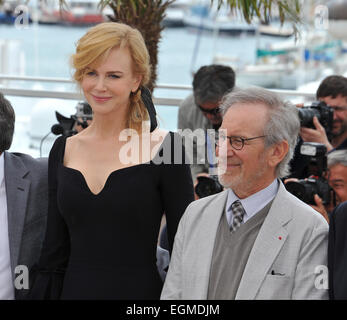 CANNES, FRANCE - MAY 15, 2013: Steven Spielberg & Nicole Kidman at the photocall for the Jury of the 66th Festival de Cannes. Stock Photo