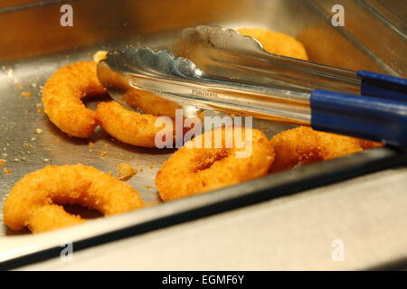 Deep fried calamari rings Stock Photo